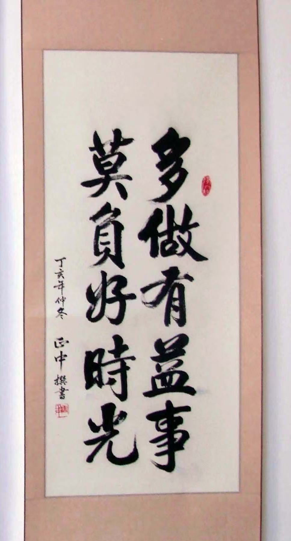 唐教授书法作品：多做有益事
